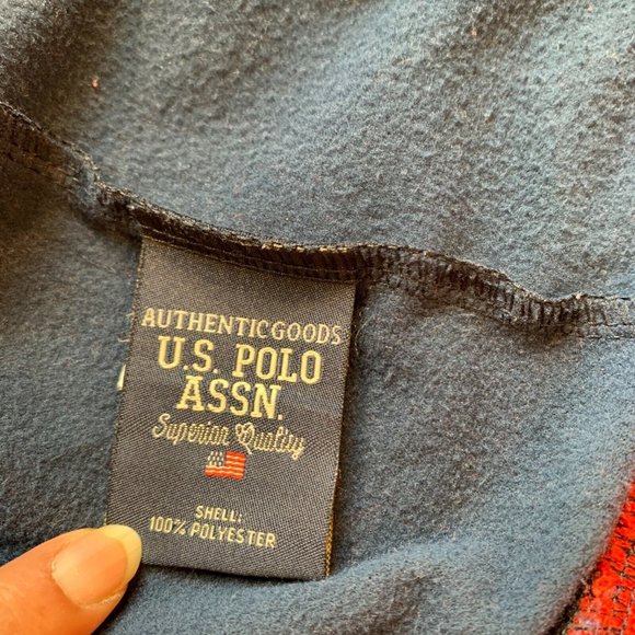 US Polo Assn. Full Zip Superior Quality Bomber Jacket Fleece Lined Logo L EUC - Picture 7 of 12